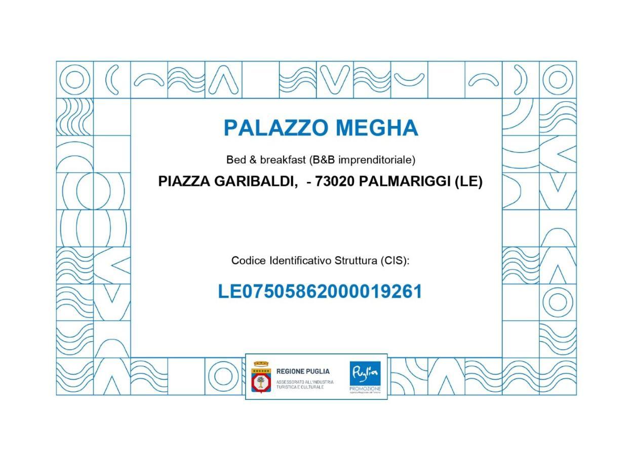 Palazzo Megha Suite & Breakfast Palmariggi 외부 사진